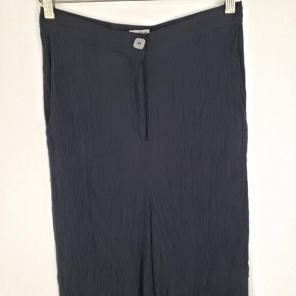 Jason Wu Black Plisse Pleated Bootcut Trousers Dress Pants Womens Size Medium - Picture 3 of 9